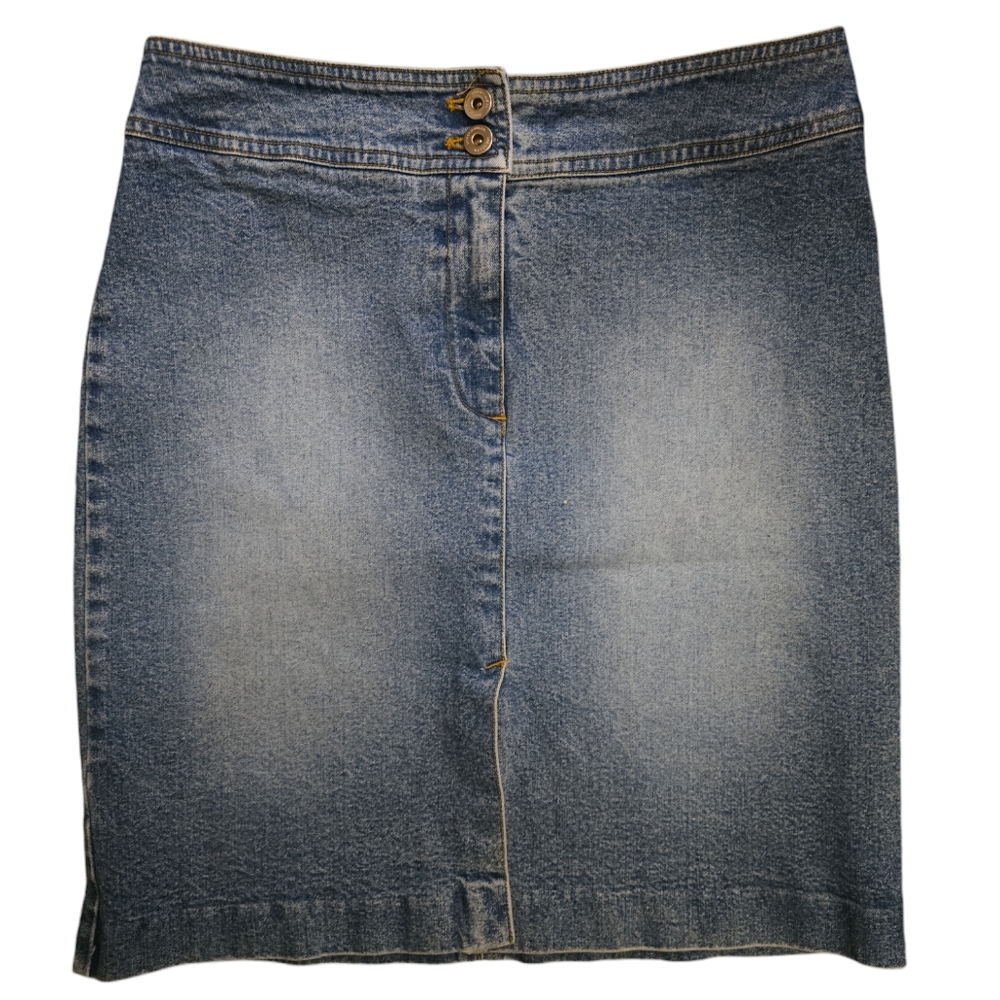 Lauren Jeans Co. Ralph Lauren Blue Jean Denim Y2K 90s Skirt Size 6P